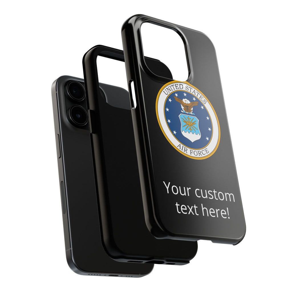 USAF Tough Phone Case — Personalized United States Air Force Emblem