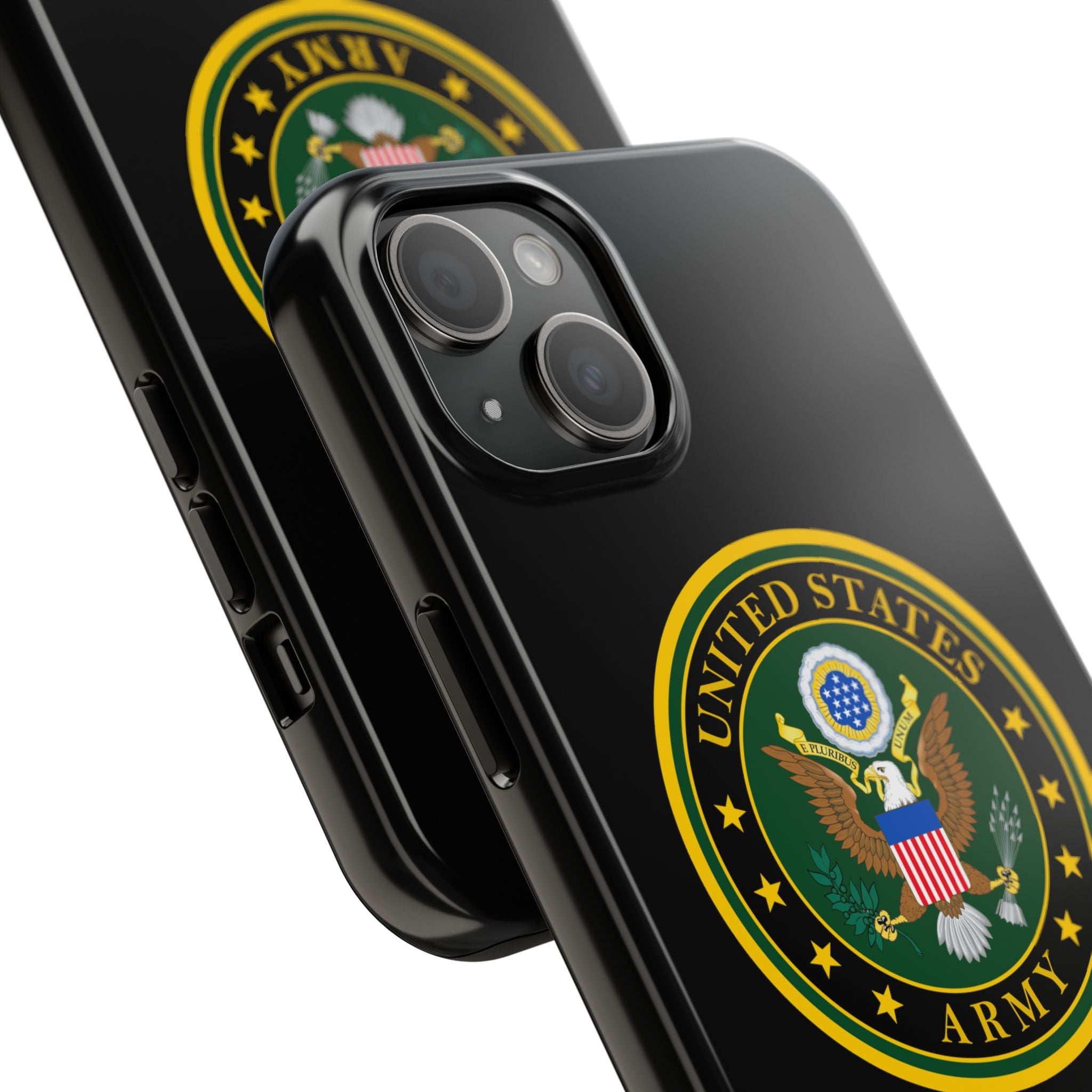 Army Emblem Tough Phone Case — Custom Text Military iPhone Cover