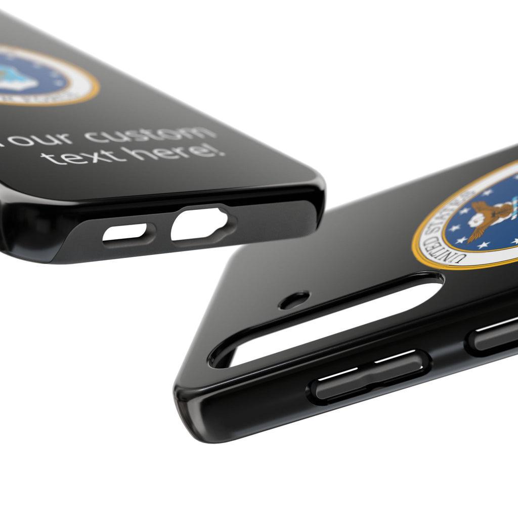 USAF Tough Phone Case — Personalized United States Air Force Emblem