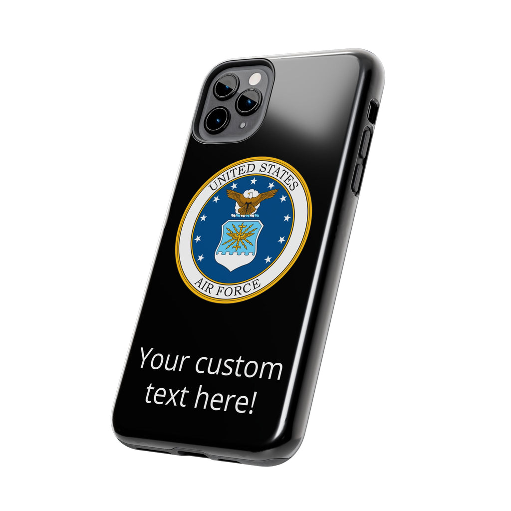 USAF Tough Phone Case — Personalized United States Air Force Emblem