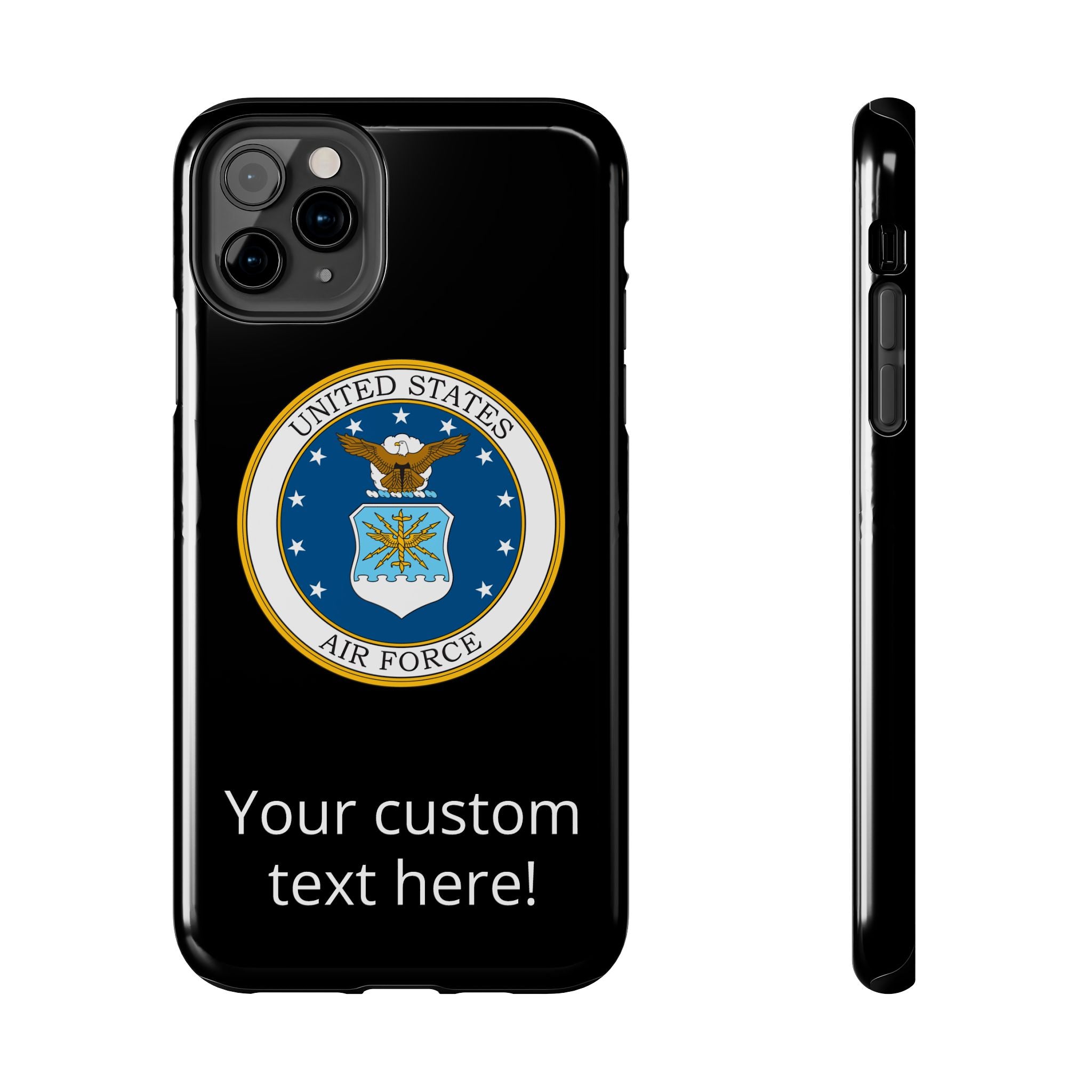 USAF Tough Phone Case — Personalized United States Air Force Emblem