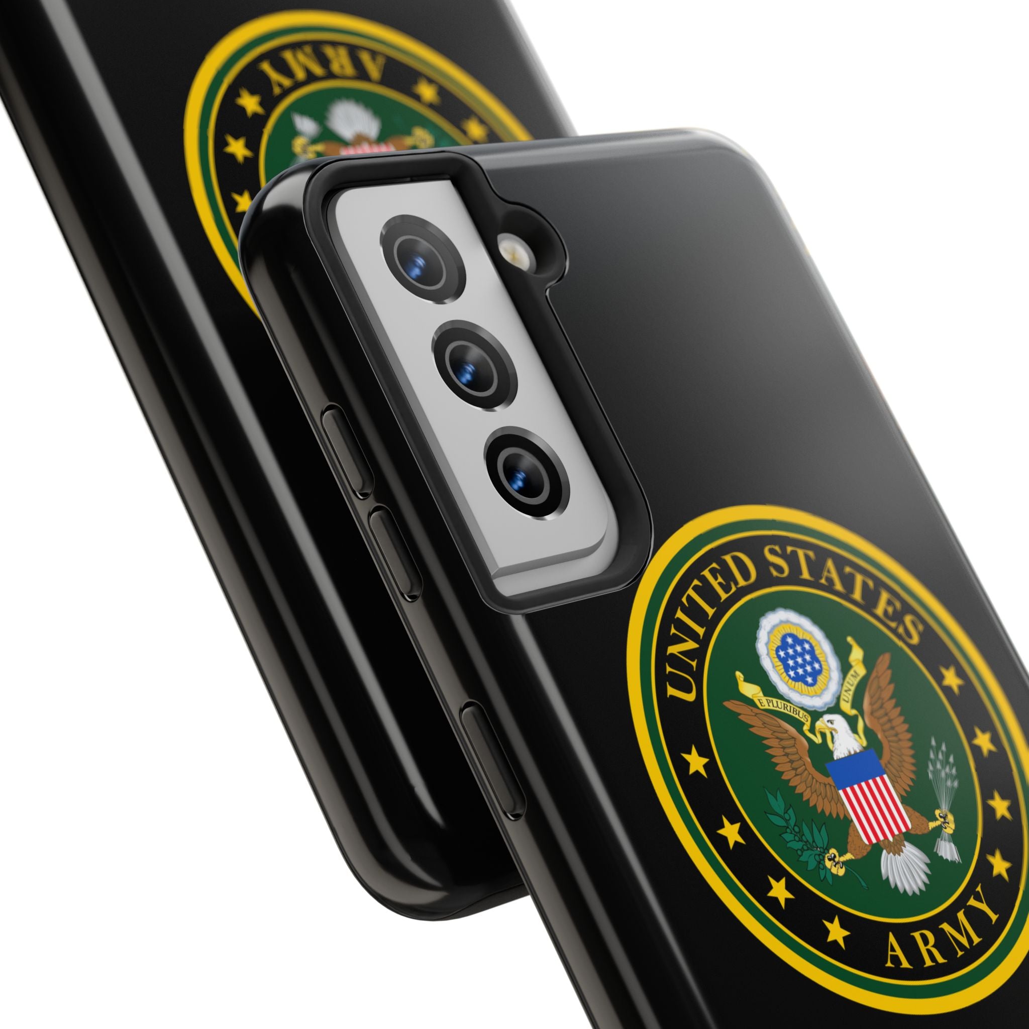 Army Emblem Tough Phone Case — Custom Text Military iPhone Cover