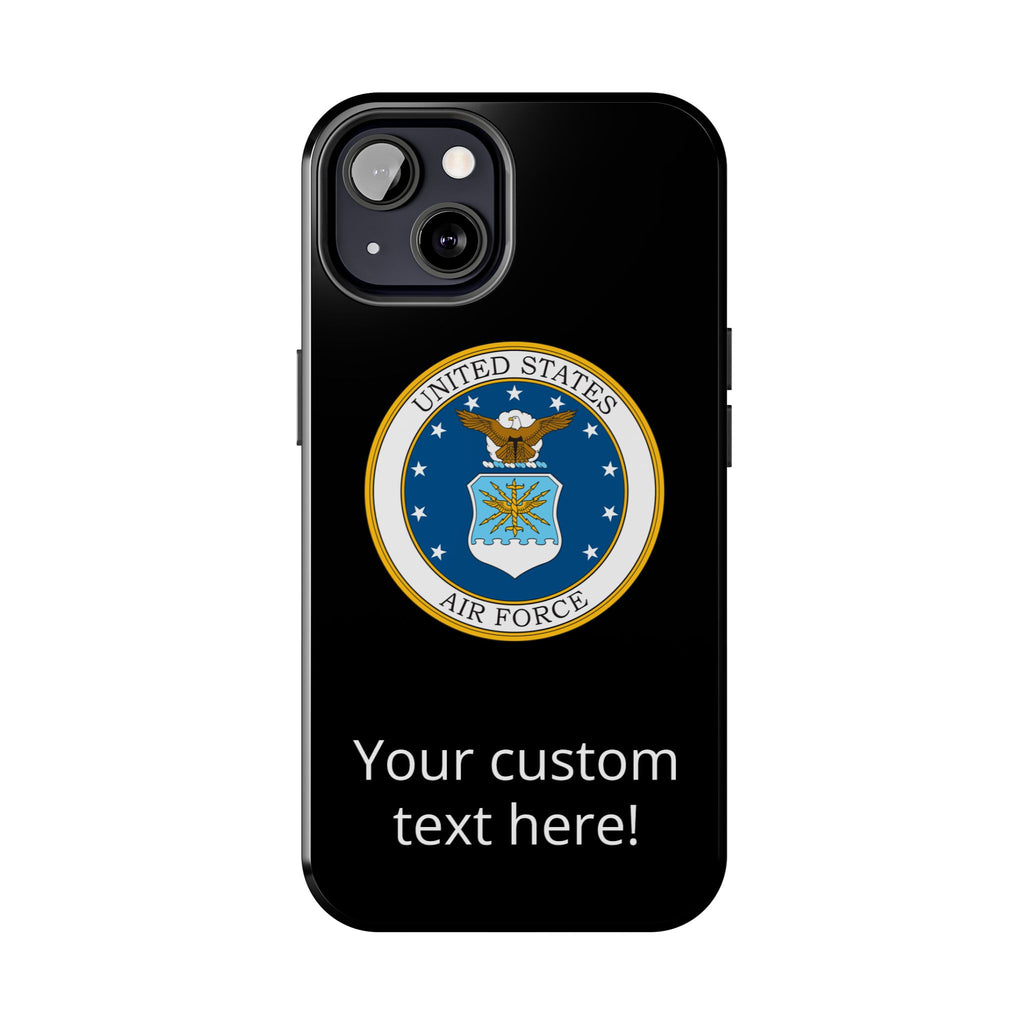 USAF Tough Phone Case — Personalized United States Air Force Emblem