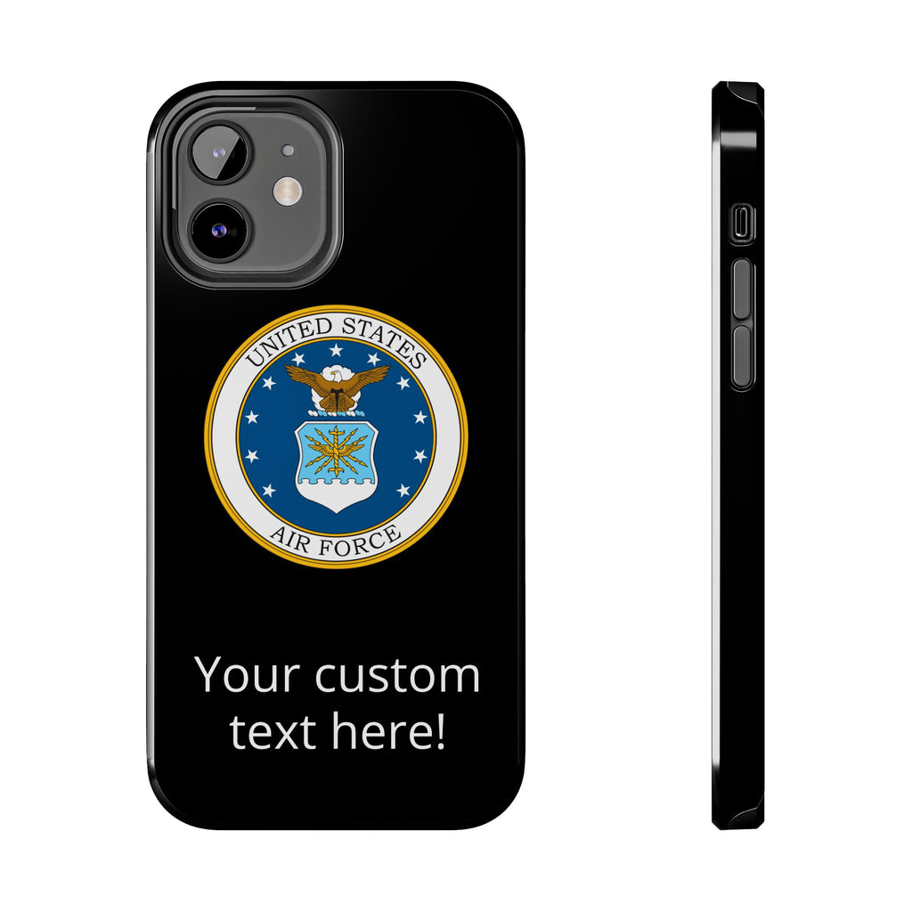 USAF Tough Phone Case — Personalized United States Air Force Emblem
