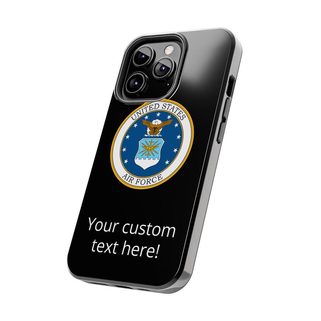 USAF Tough Phone Case — Personalized United States Air Force Emblem