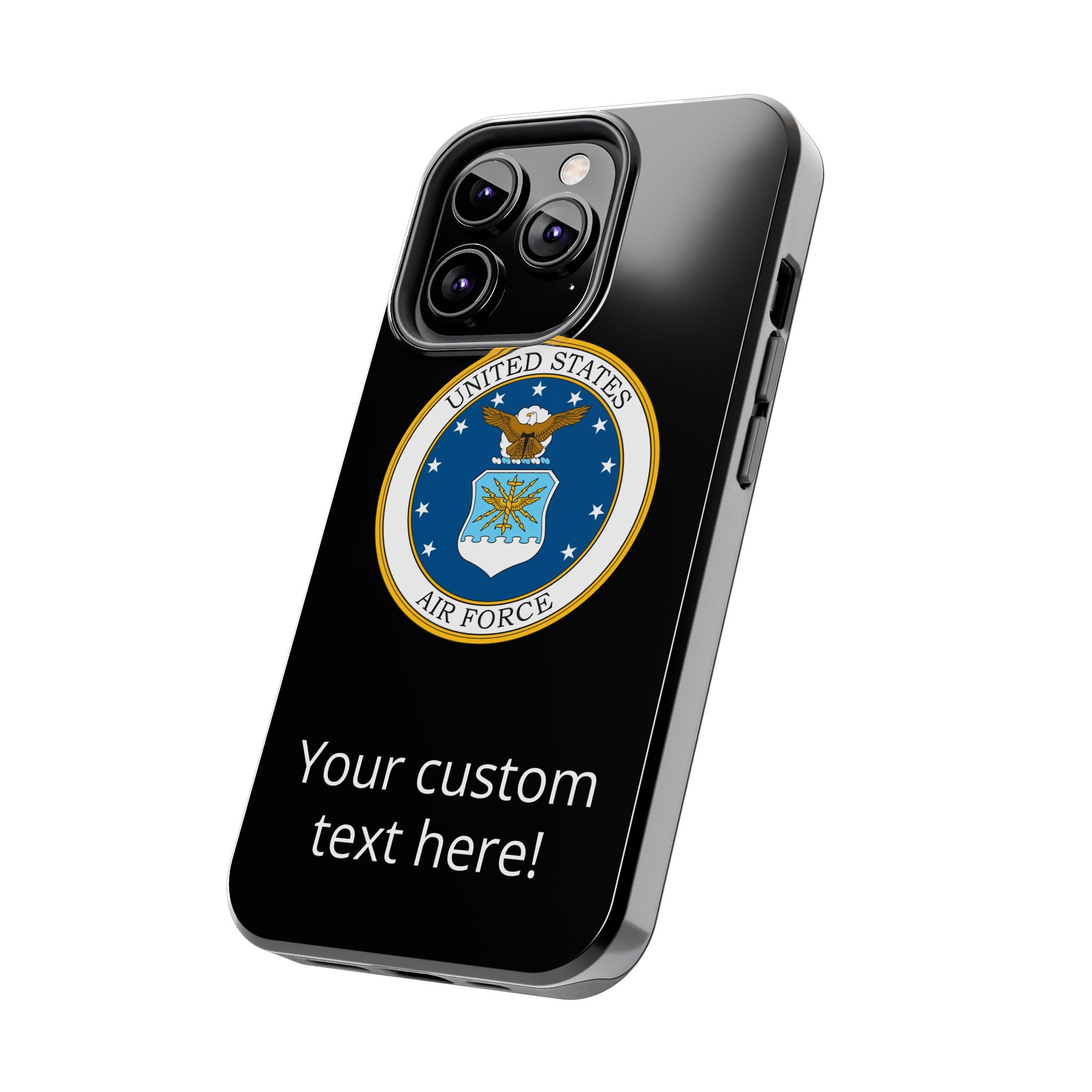USAF Tough Phone Case — Personalized United States Air Force Emblem