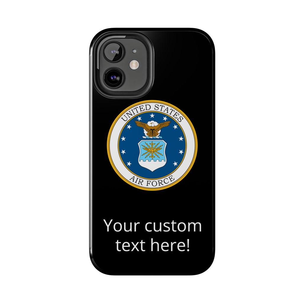 USAF Tough Phone Case — Personalized United States Air Force Emblem