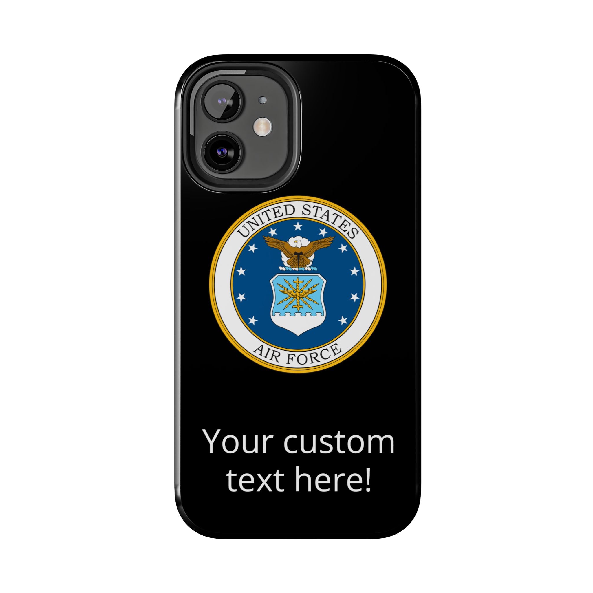 USAF Tough Phone Case — Personalized United States Air Force Emblem