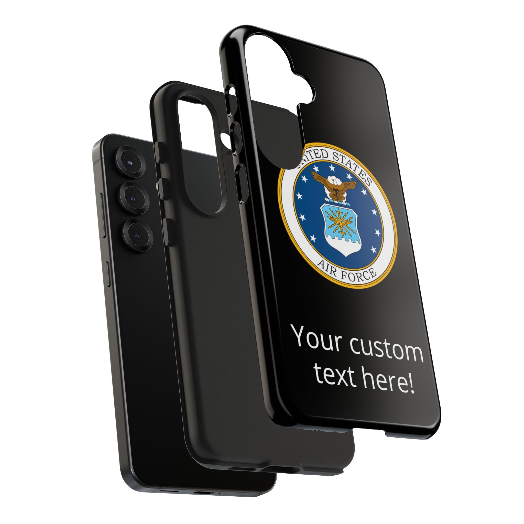 USAF Tough Phone Case — Personalized United States Air Force Emblem