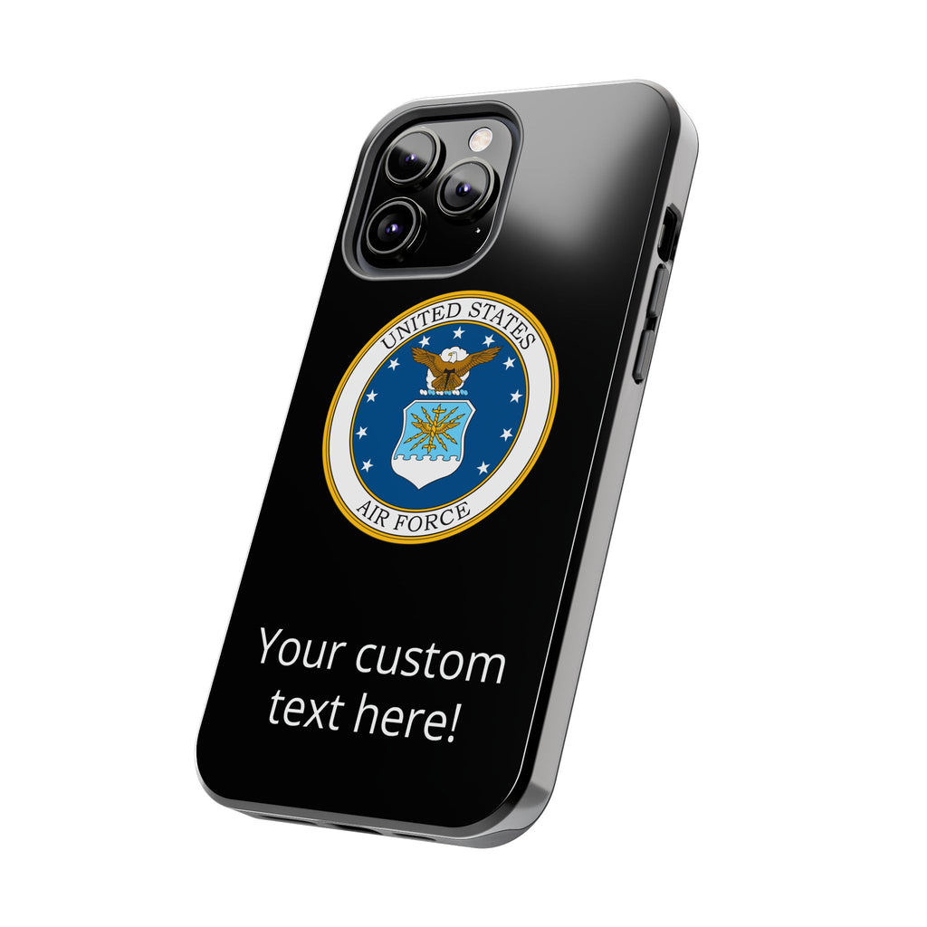 USAF Tough Phone Case — Personalized United States Air Force Emblem