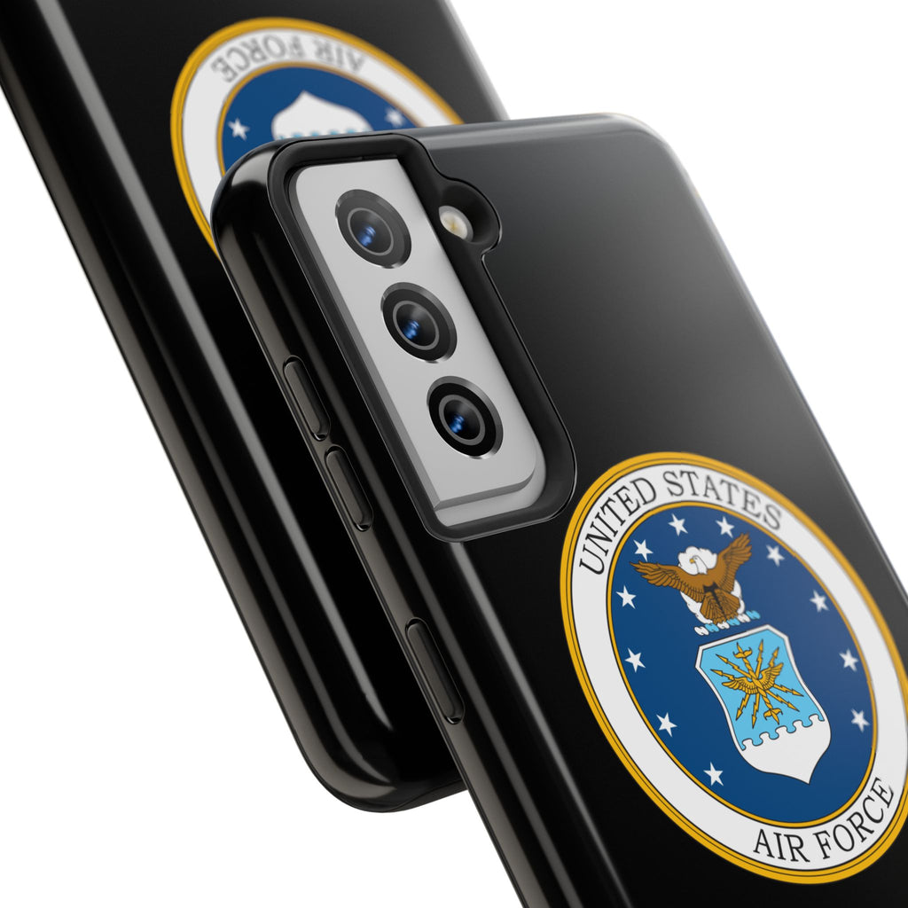 USAF Tough Phone Case — Personalized United States Air Force Emblem