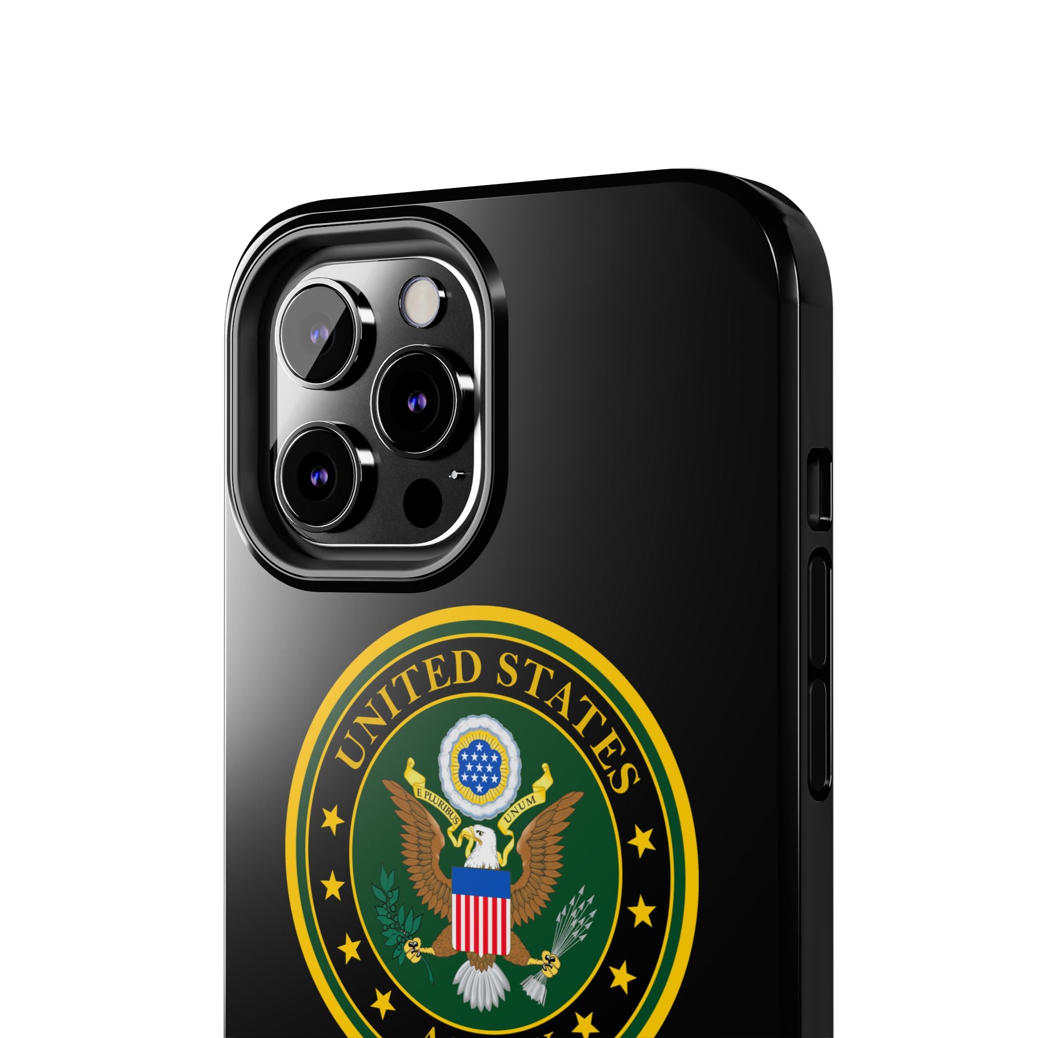 Army Emblem Tough Phone Case — Custom Text Military iPhone Cover
