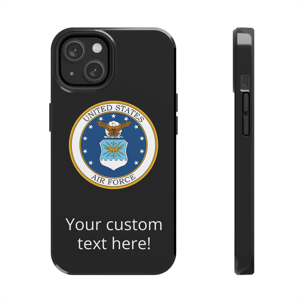 USAF Tough Phone Case — Personalized United States Air Force Emblem