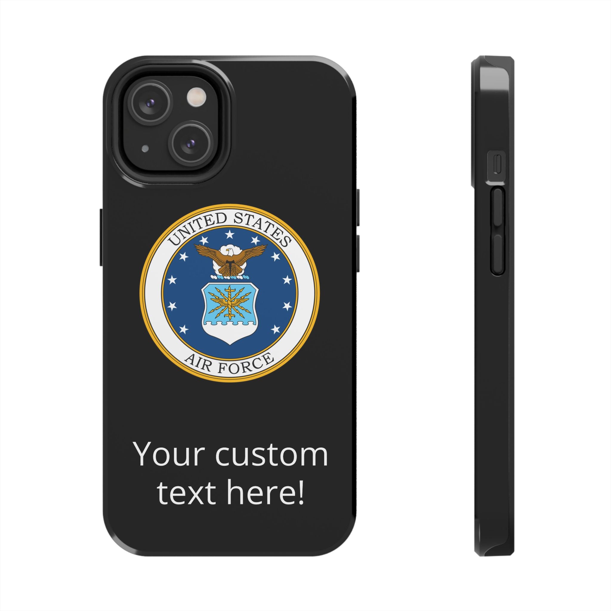 USAF Tough Phone Case — Personalized United States Air Force Emblem