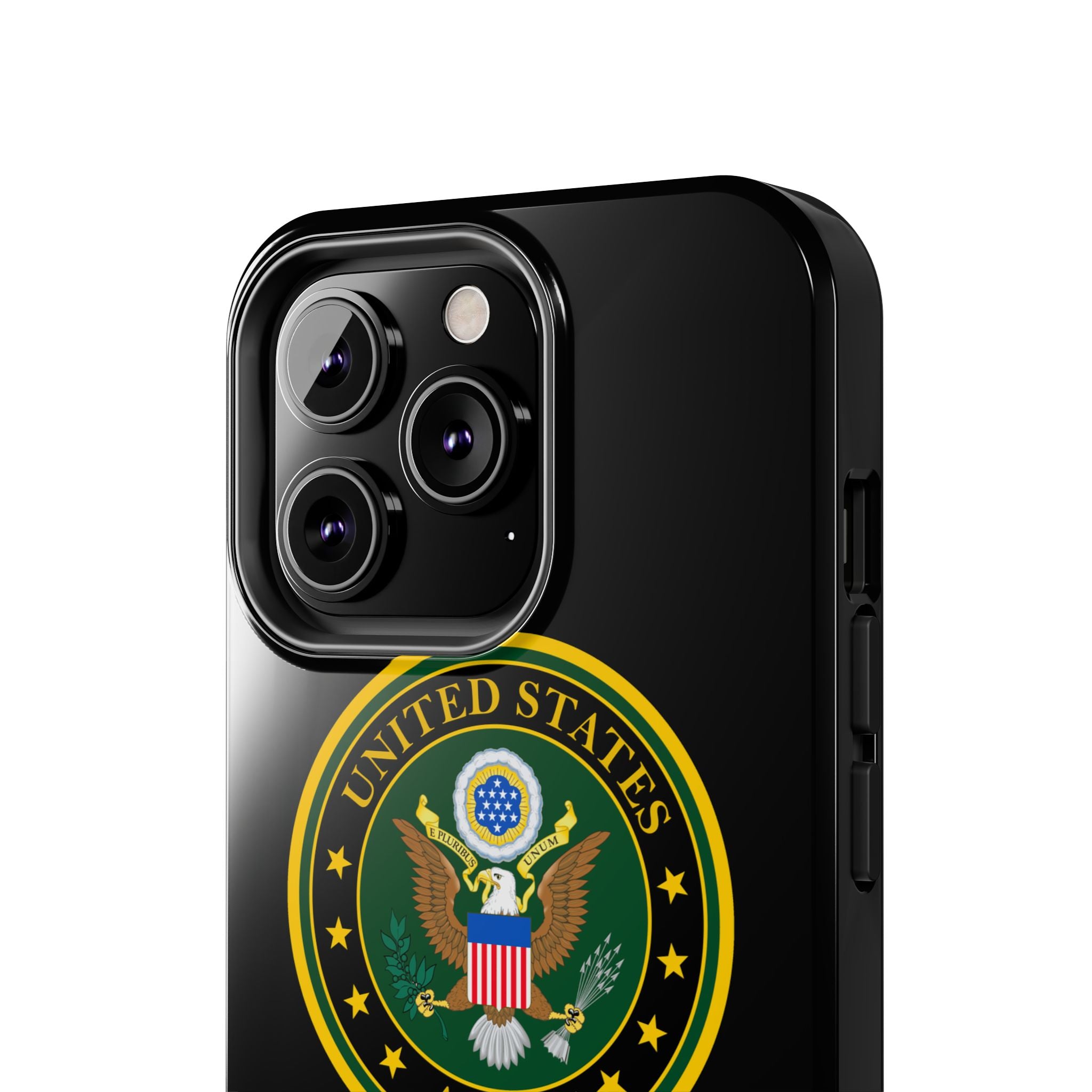 Army Emblem Tough Phone Case — Custom Text Military iPhone Cover