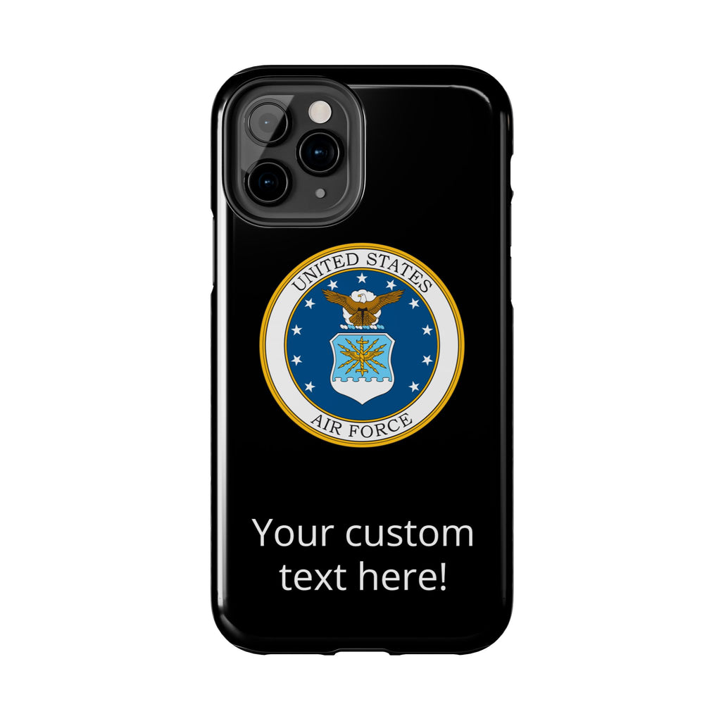 USAF Tough Phone Case — Personalized United States Air Force Emblem