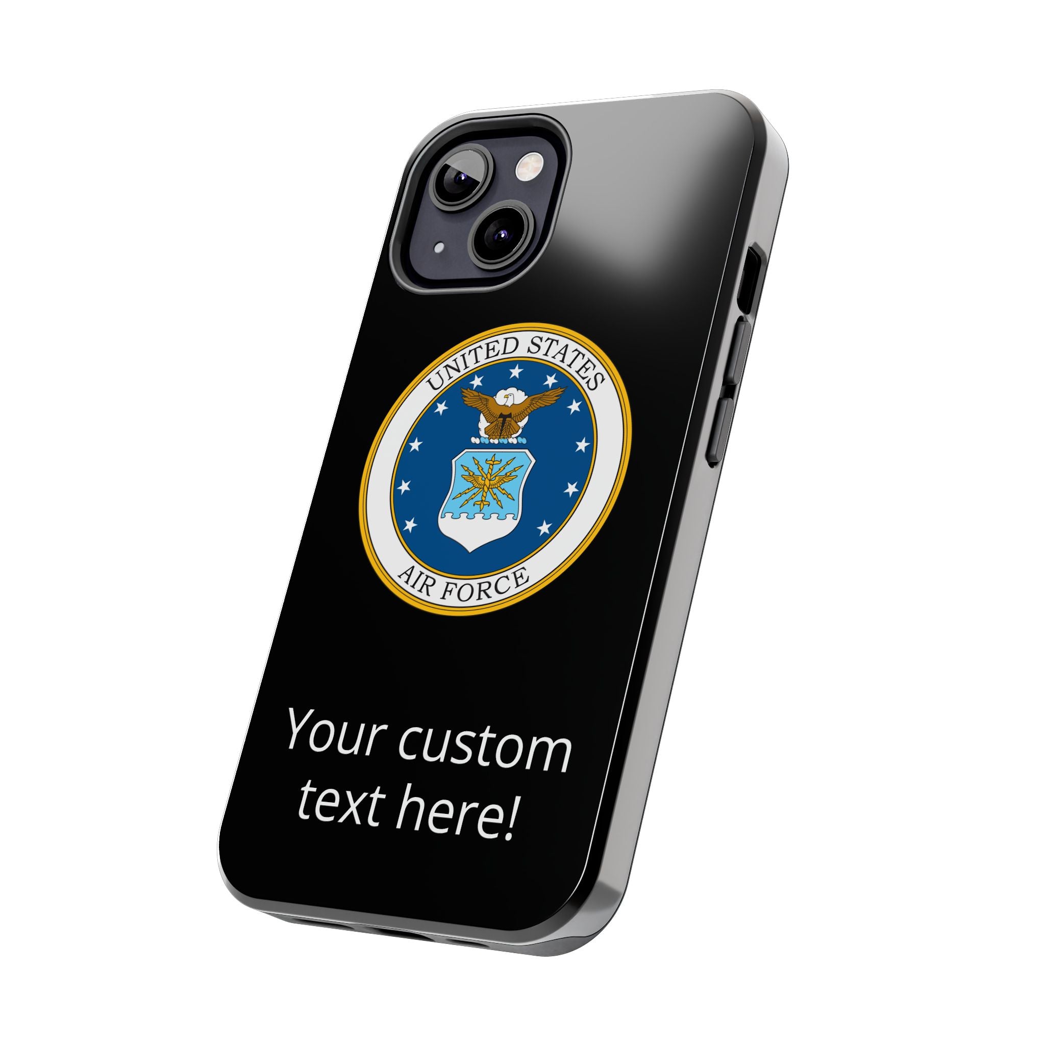 USAF Tough Phone Case — Personalized United States Air Force Emblem