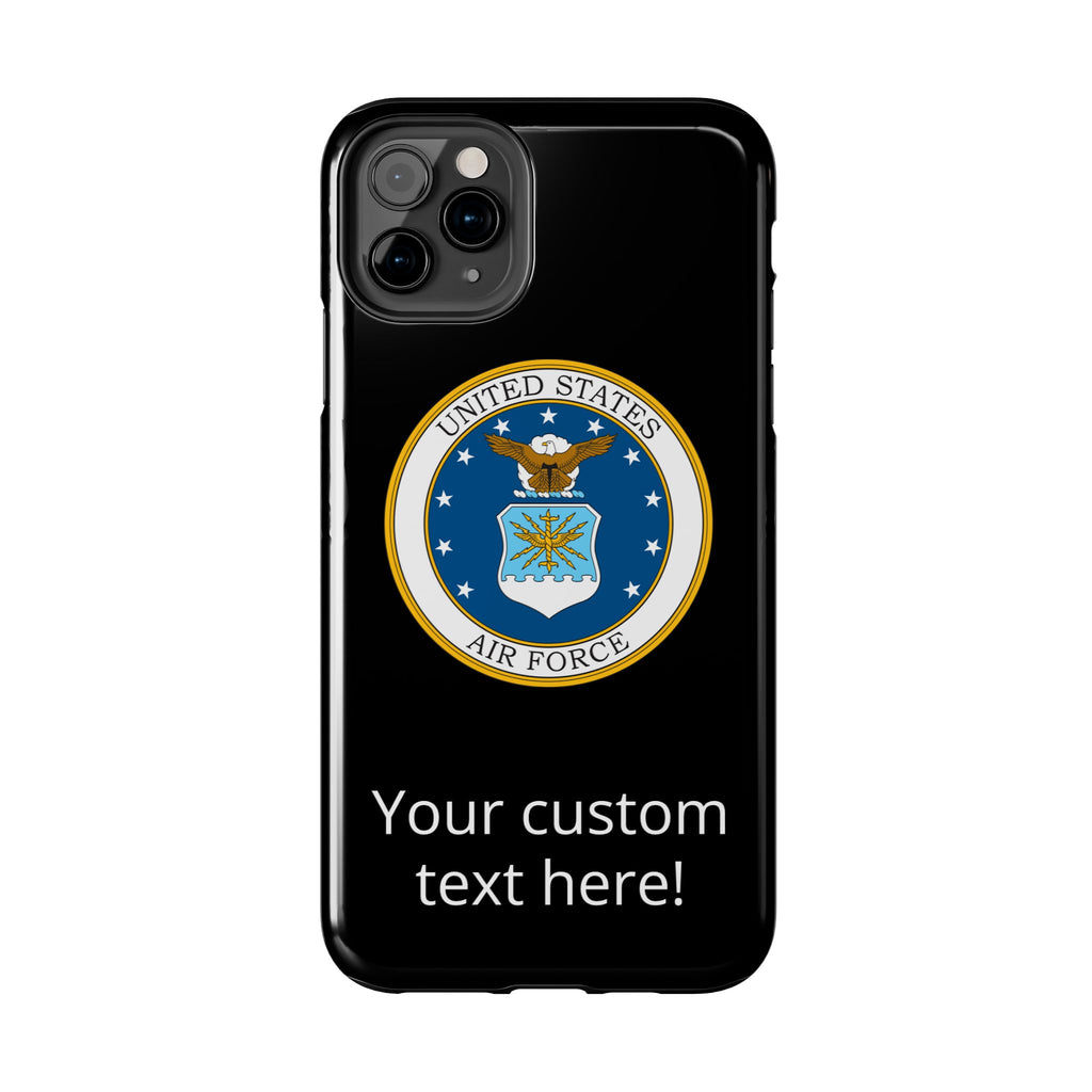 USAF Tough Phone Case — Personalized United States Air Force Emblem