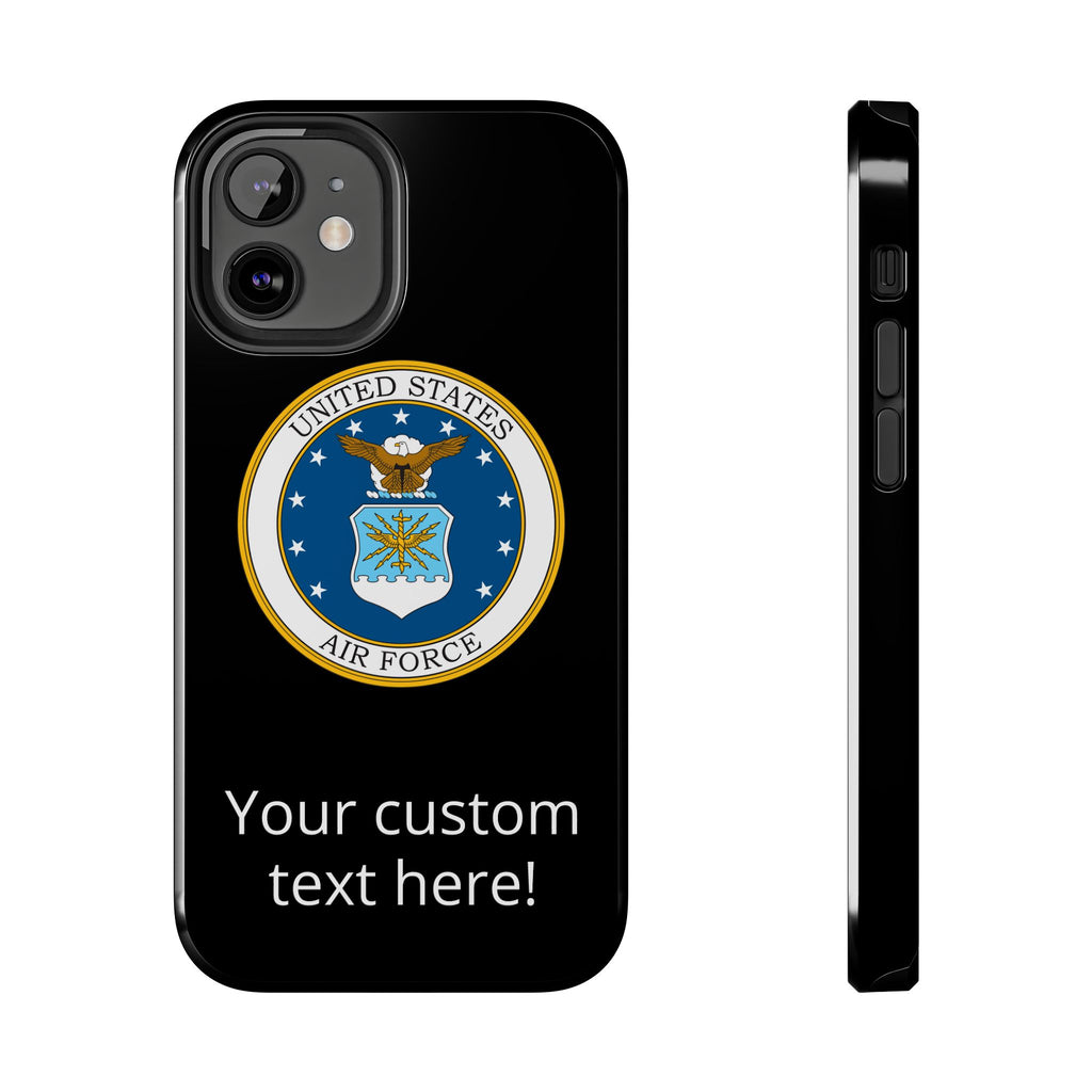 USAF Tough Phone Case — Personalized United States Air Force Emblem
