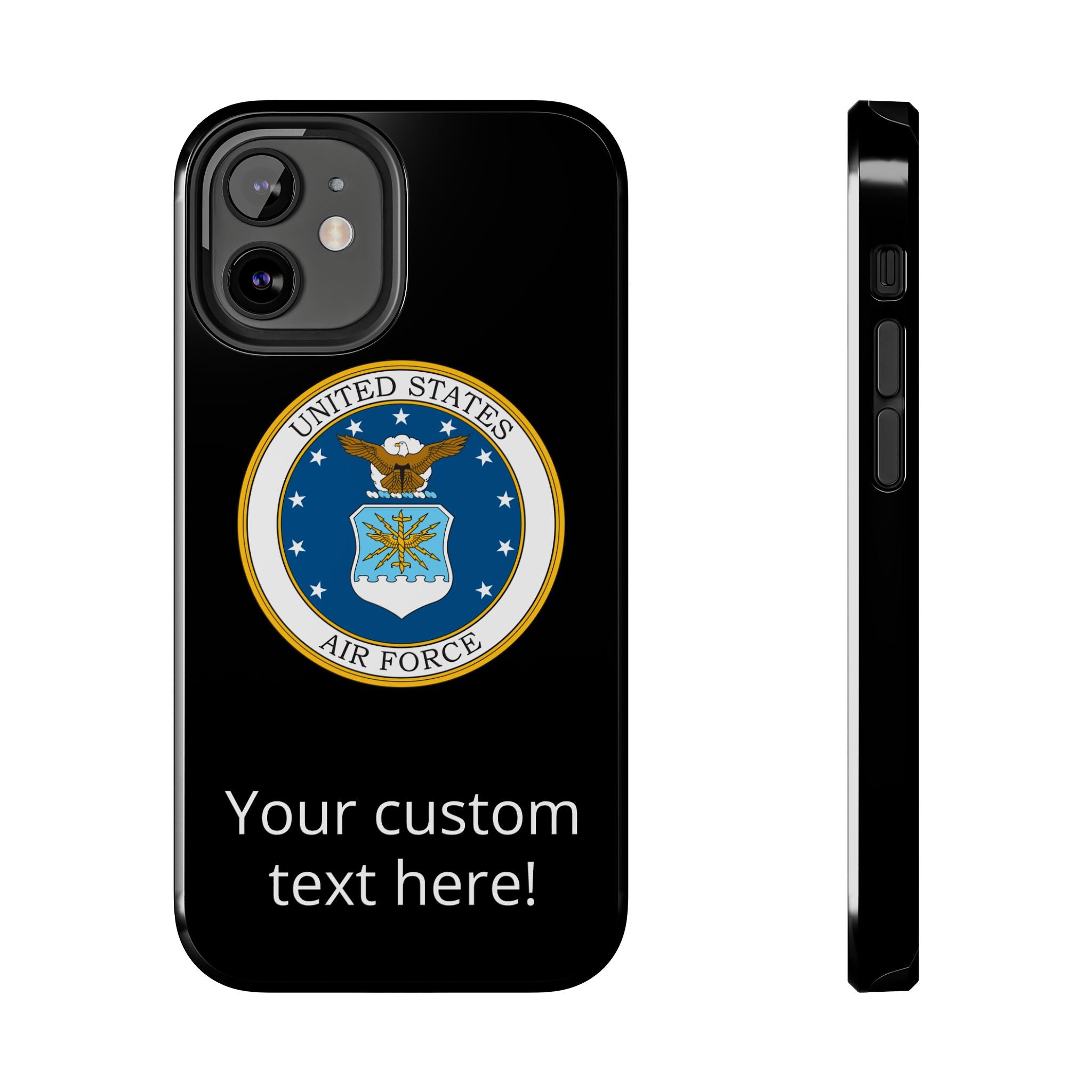 USAF Tough Phone Case — Personalized United States Air Force Emblem