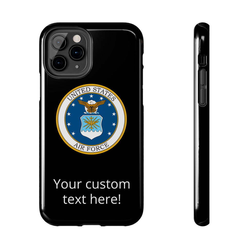 USAF Tough Phone Case — Personalized United States Air Force Emblem