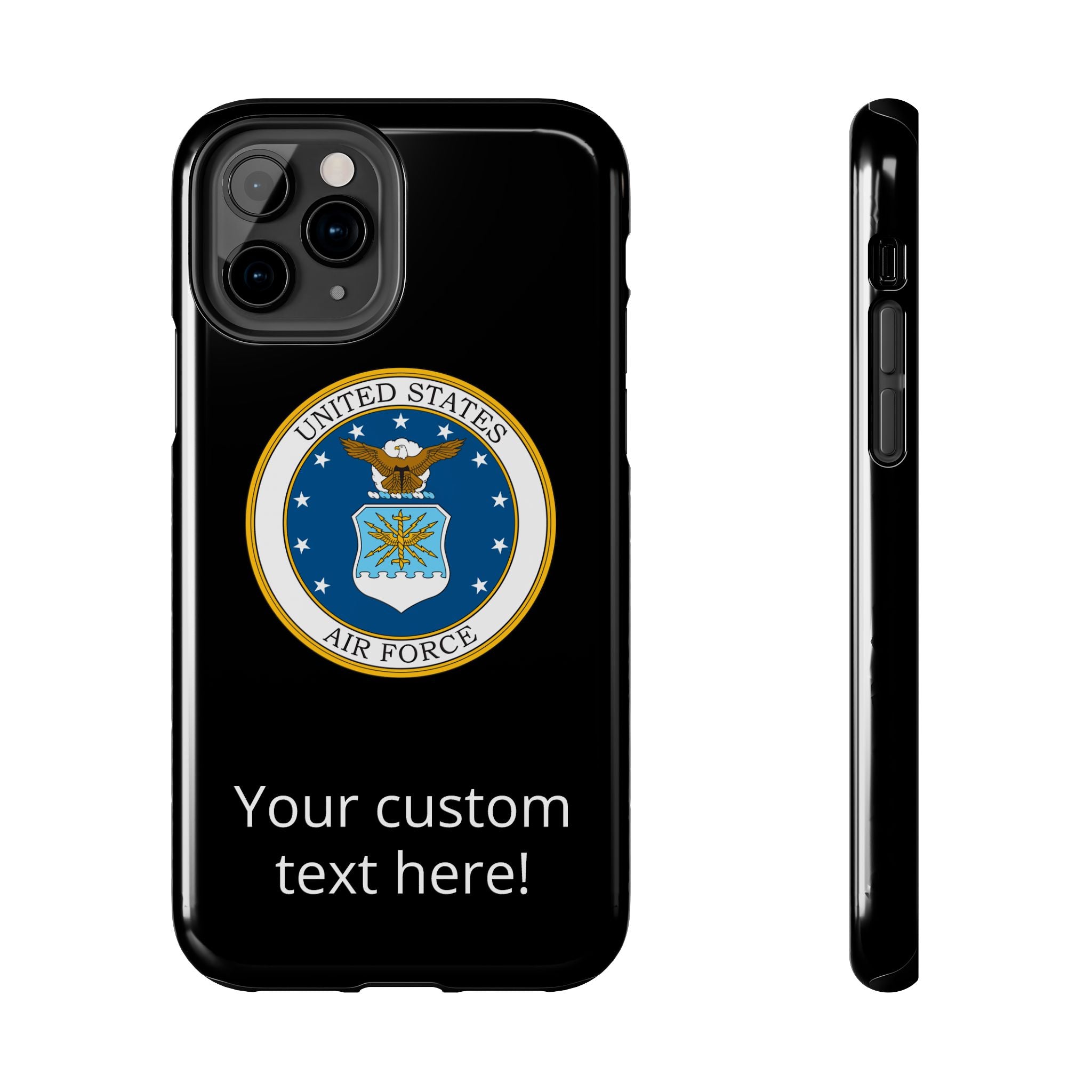 USAF Tough Phone Case — Personalized United States Air Force Emblem