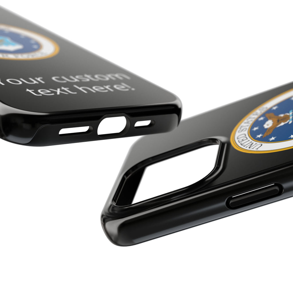 USAF Tough Phone Case — Personalized United States Air Force Emblem