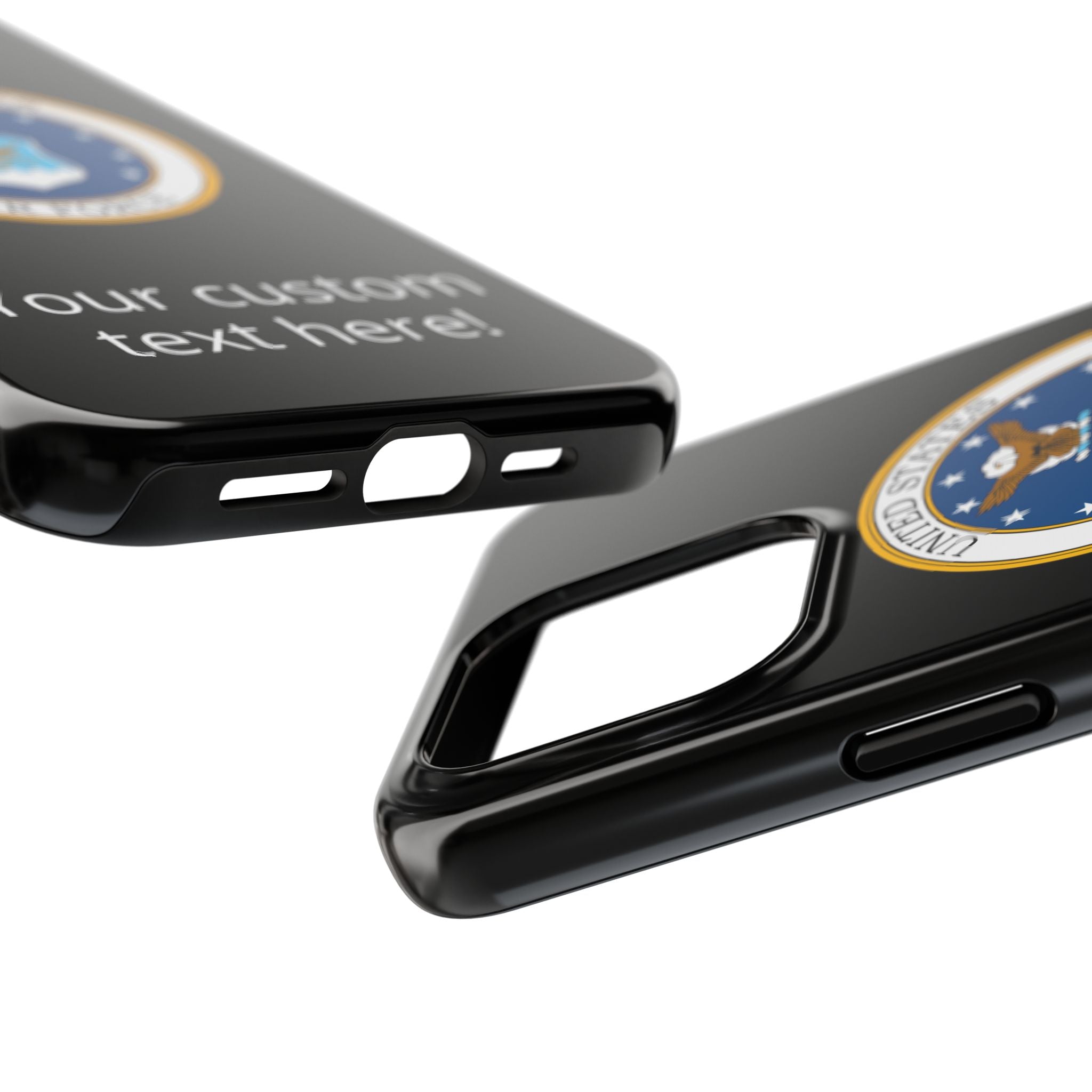 USAF Tough Phone Case — Personalized United States Air Force Emblem