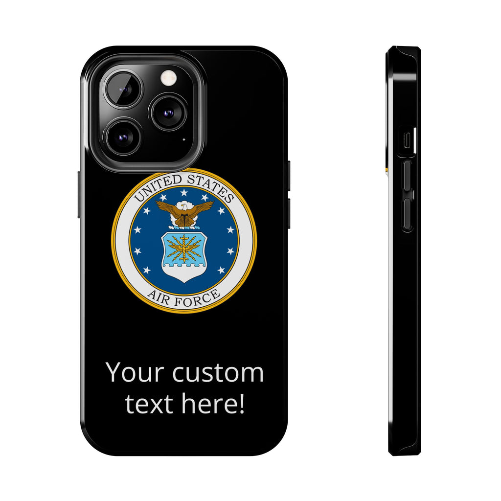 USAF Tough Phone Case — Personalized United States Air Force Emblem
