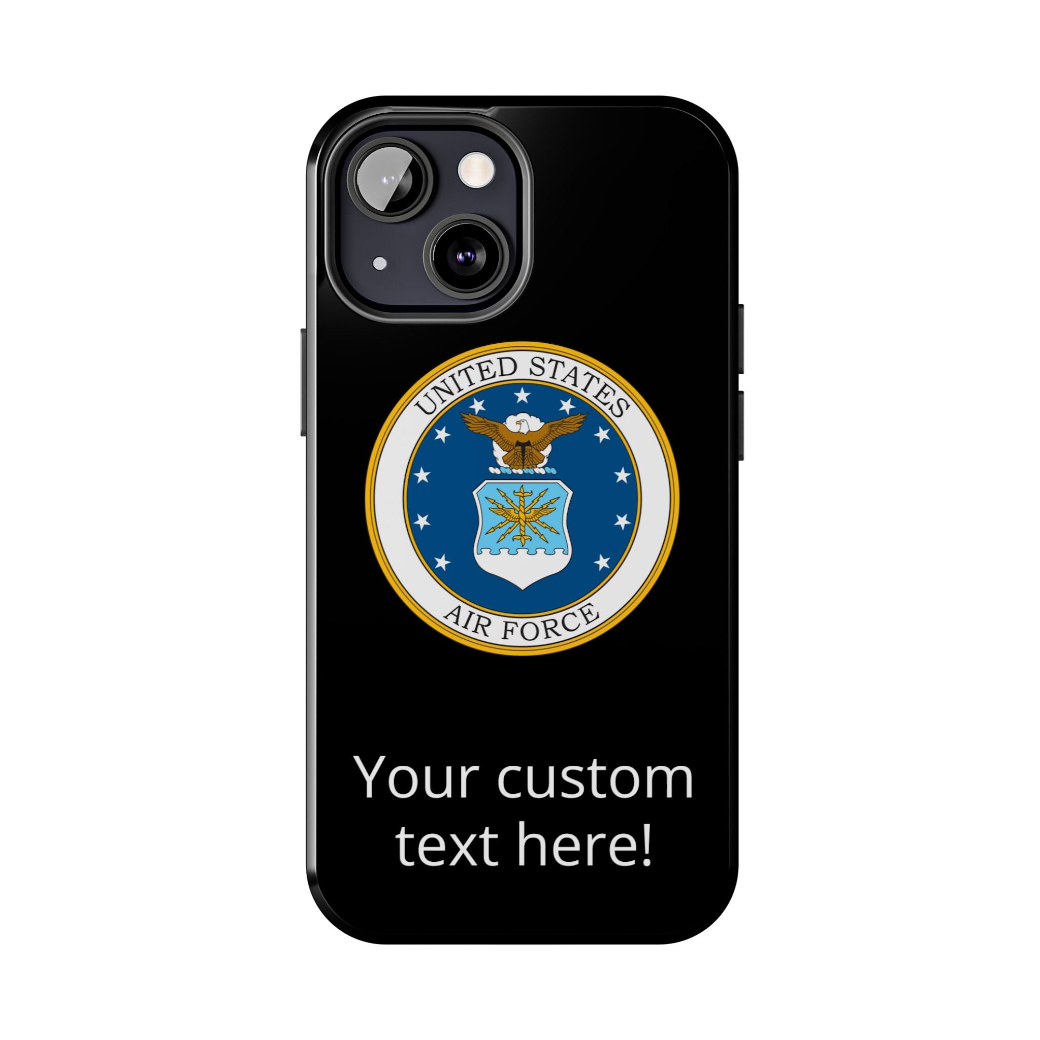 USAF Tough Phone Case — Personalized United States Air Force Emblem